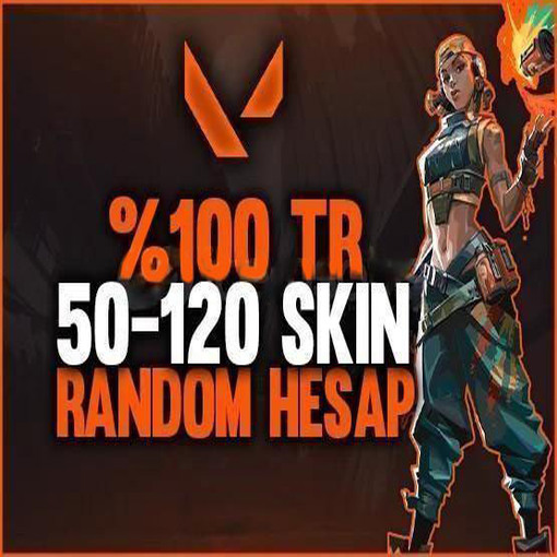 VALORANT %100 TR 50-120 SKİNLİ RANDOM HESAP